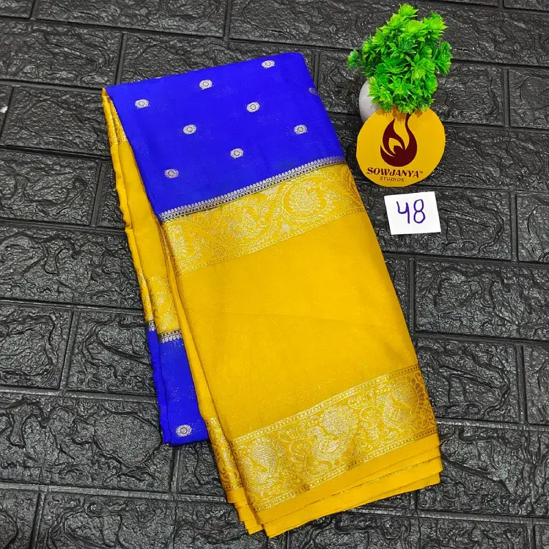 Premium Quality Mysore Crepe Sarees -MYSORE48