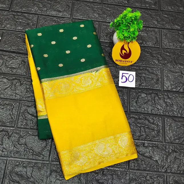 Premium Quality Mysore Crepe Sarees -MYSORE50