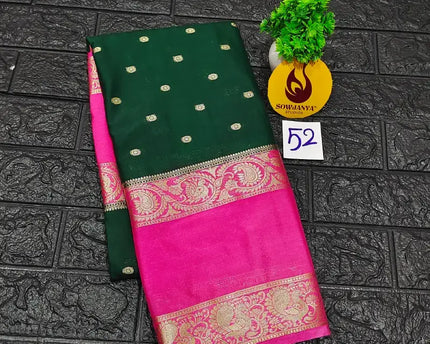 Premium Quality Mysore Crepe Sarees -MYSORE52