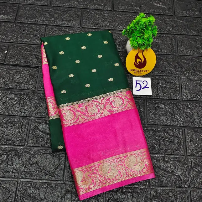 Premium Quality Mysore Crepe Sarees -MYSORE52