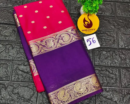 Premium Quality Mysore Crepe Sarees -MYSORE56
