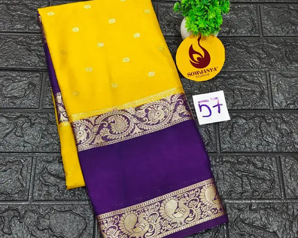 Premium Quality Mysore Crepe Sarees -MYSORE57