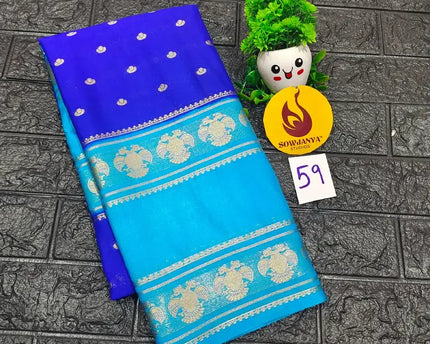 Premium Quality Mysore Crepe Sarees -MYSORE59