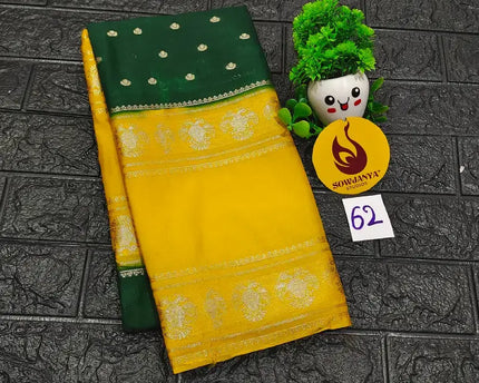 Premium Quality Mysore Crepe Sarees -MYSORE62