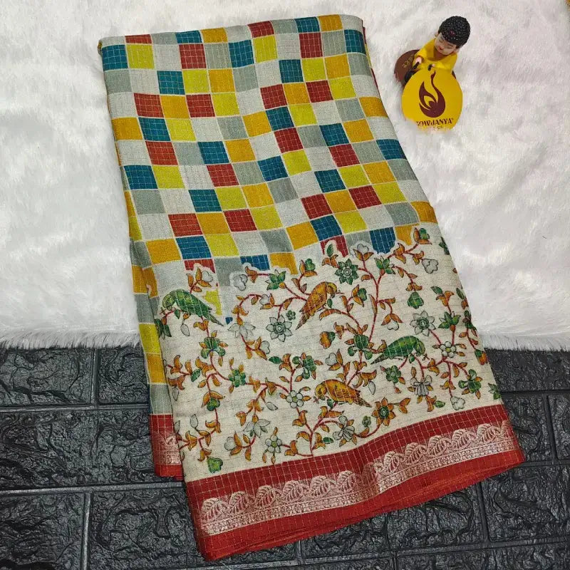 Premium Marshmellow Sarees With Zari Border - SSGAP