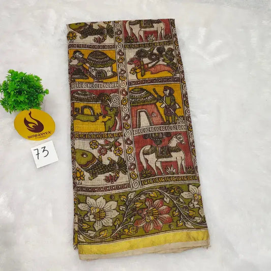 ORIGINAL PEDANA Kalamkari KOTA Cotton Sarees (73)- BLEND