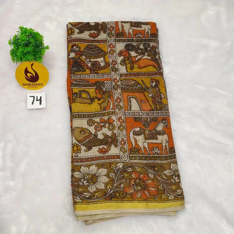 ORIGINAL PEDANA Kalamkari KOTA Cotton Sarees (74)- BLEND