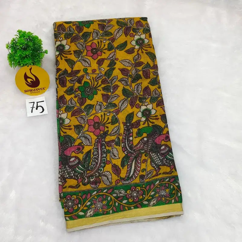 ORIGINAL PEDANA Kalamkari KOTA Cotton Sarees (75)- BLEND