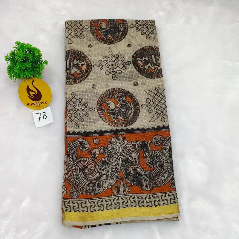ORIGINAL PEDANA Kalamkari KOTA Cotton Sarees (78)- BLEND