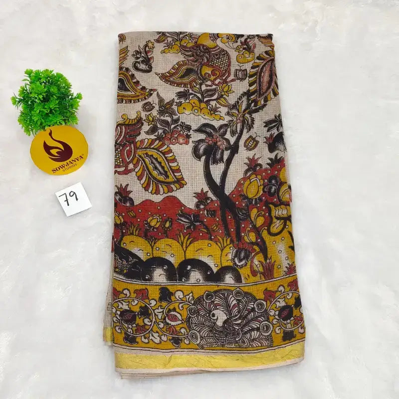 ORIGINAL PEDANA Kalamkari KOTA Cotton Sarees (79)- BLEND