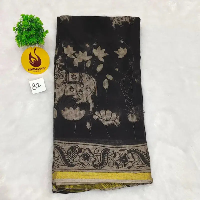 ORIGINAL PEDANA Kalamkari KOTA Cotton Sarees (82)- BLEND