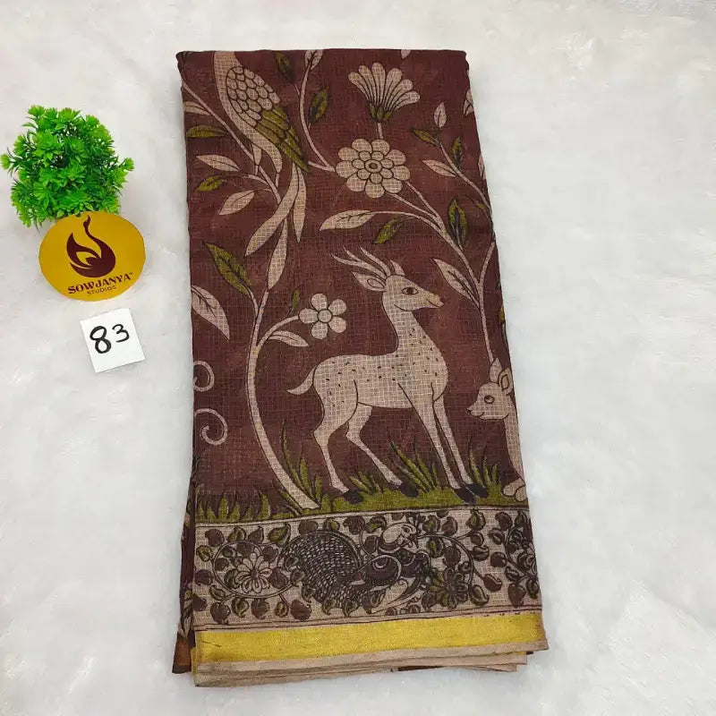 ORIGINAL PEDANA Kalamkari KOTA Cotton Sarees (83)- BLEND