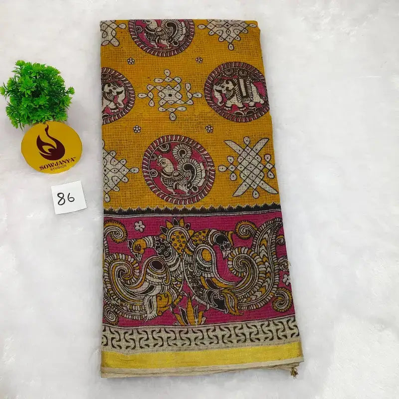ORIGINAL PEDANA Kalamkari KOTA Cotton Sarees (86)- BLEND