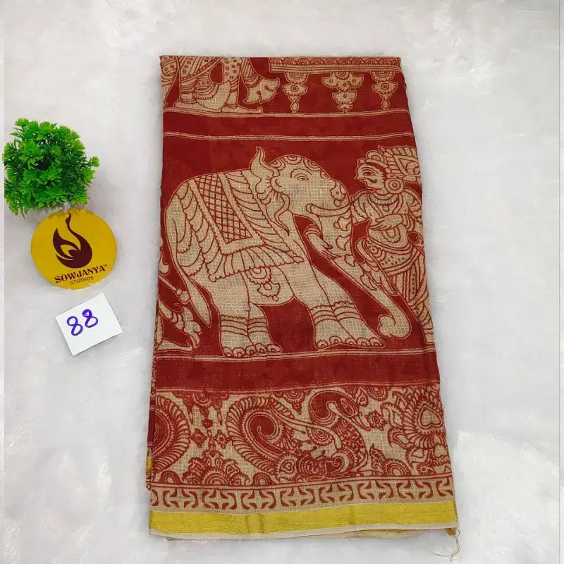 ORIGINAL PEDANA Kalamkari KOTA Cotton Sarees (88)- BLEND