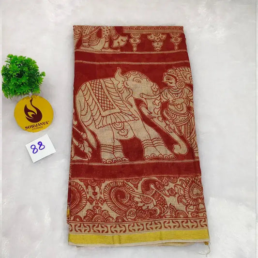 ORIGINAL PEDANA Kalamkari KOTA Cotton Sarees (88)- BLEND