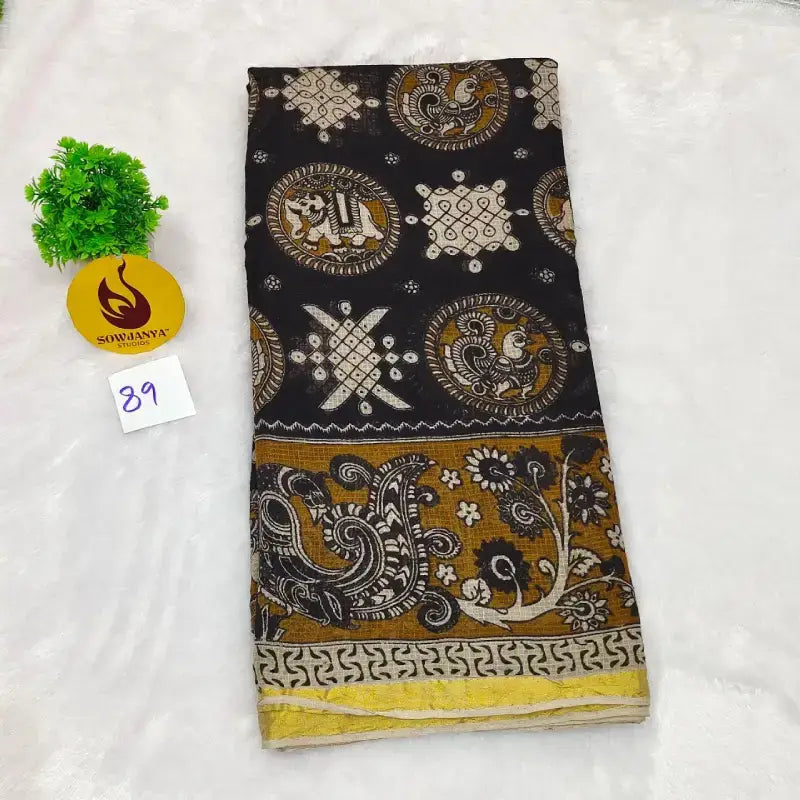 ORIGINAL PEDANA Kalamkari KOTA Cotton Sarees (89)- BLEND