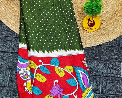 Rasmalai Crush Sarees With Bandini Design - MALAI4