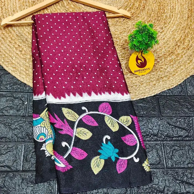 Rasmalai Crush Sarees With Bandini Design - MALAI3
