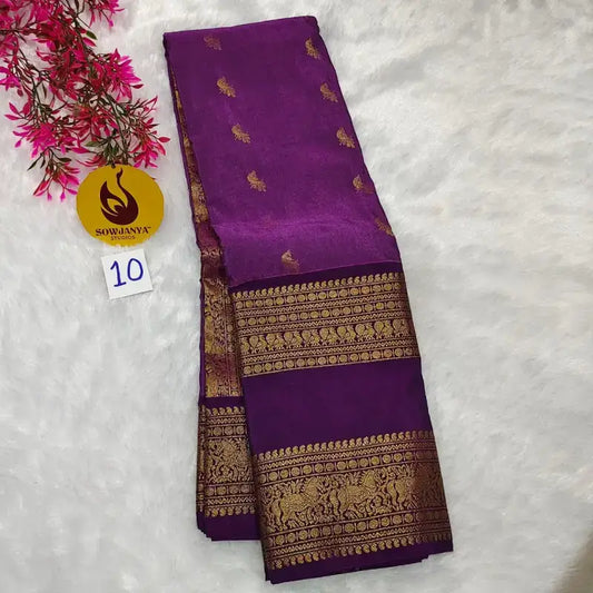 VINTAGE Seiko Gadwal Pattu Sarees - WAVE10
