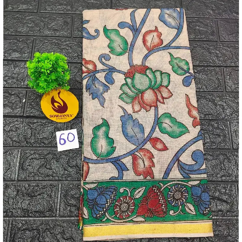 ORIGINAL PEDANA Kalamkari KOTA Cotton Sarees - BLEND60