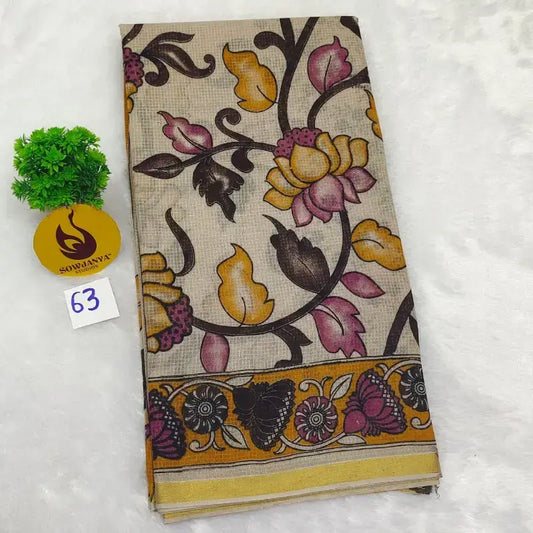 ORIGINAL PEDANA Kalamkari KOTA Cotton Sarees - BLEND63