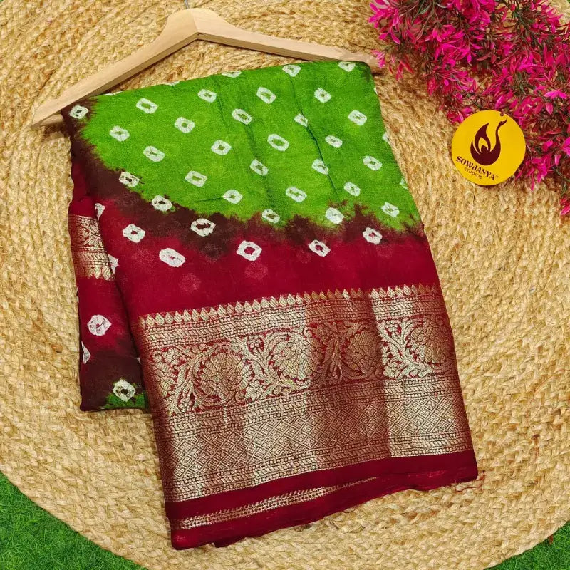 Original BANDINI Sarees with Blouse - CANDY16