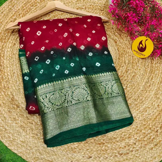 Original BANDINI Sarees with Blouse - CANDY15
