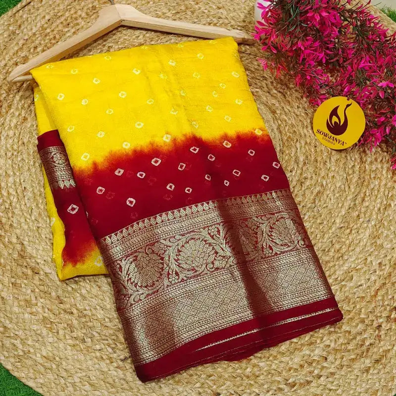 Original BANDINI Sarees with Blouse - CANDY17