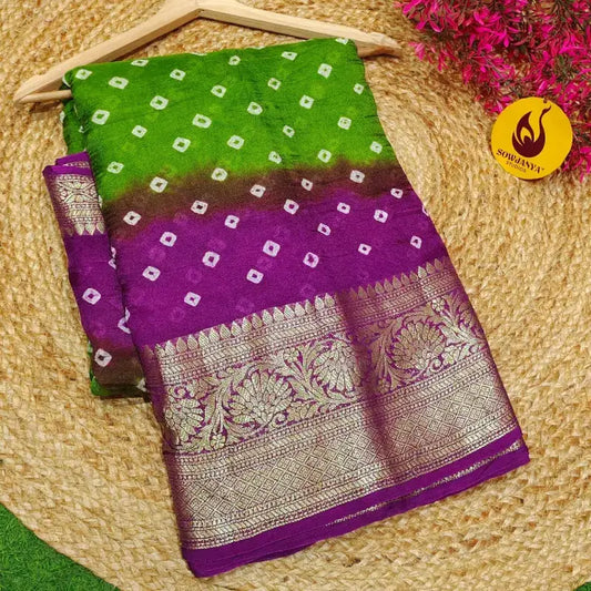 Original BANDINI Sarees with Blouse - CANDY20