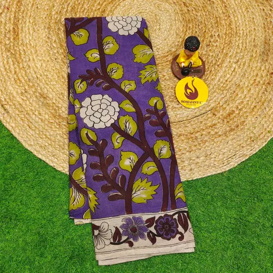 ORIGINAL PEDANA KALAMKARI Cotton Sarees - BOMMA50