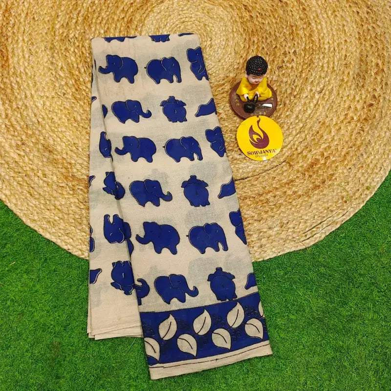 ORIGINAL PEDANA KALAMKARI Cotton Sarees - BOMMA60
