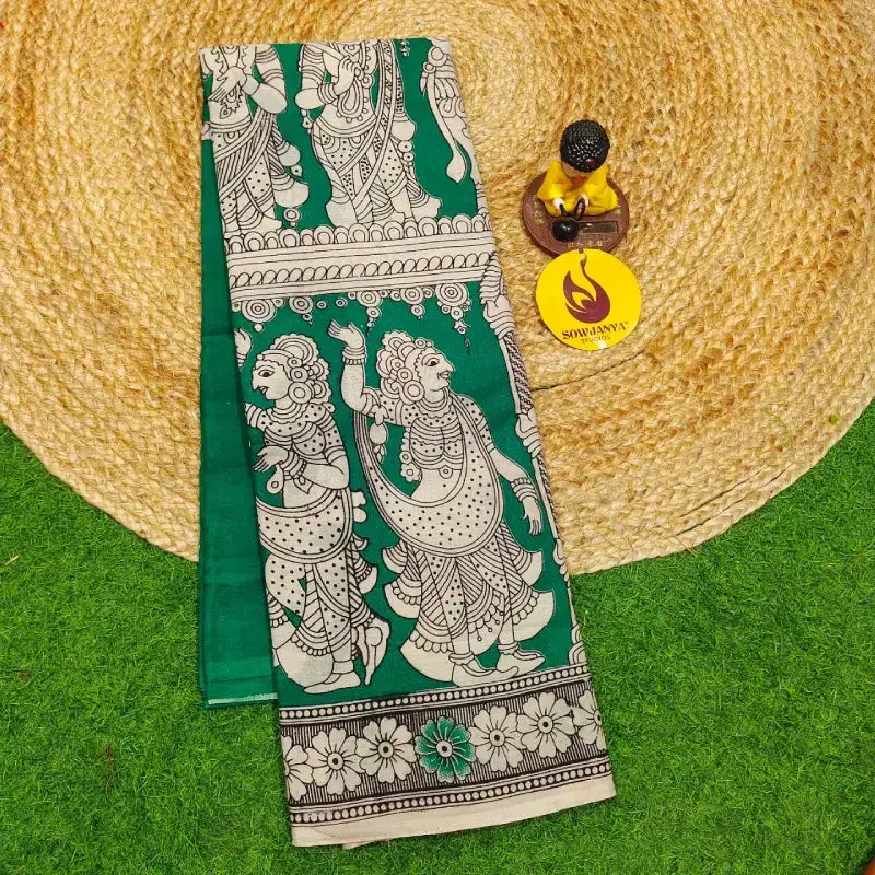 ORIGINAL PEDANA KALAMKARI Cotton Sarees - BOMMA55