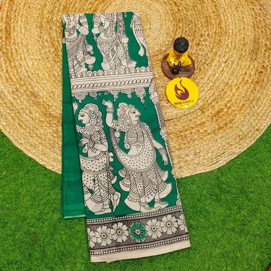 ORIGINAL PEDANA KALAMKARI Cotton Sarees - BOMMA55