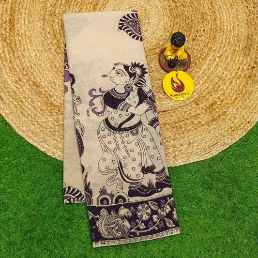 ORIGINAL PEDANA KALAMKARI Cotton Sarees - BOMMA62