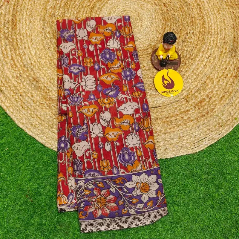 ORIGINAL PEDANA KALAMKARI Cotton Sarees - BOMMA67