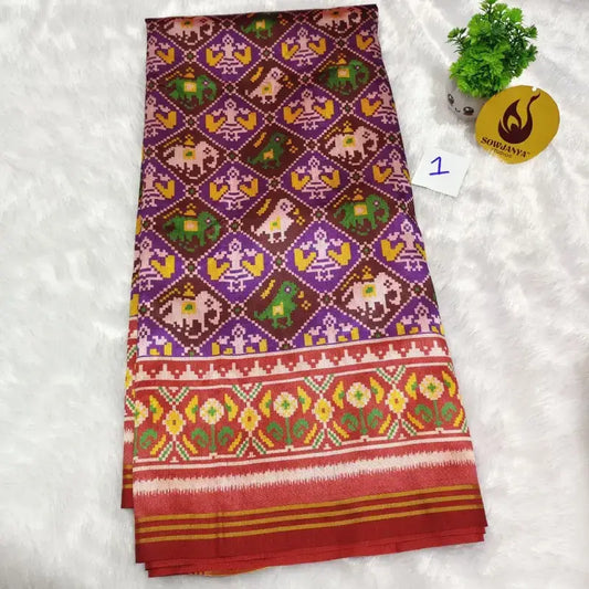 Premium Semi Patola Sarees - PATOLA1