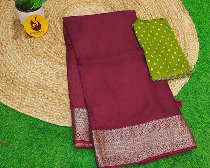 Premium Viscose Crape Georgette Saree's - SSBRC03