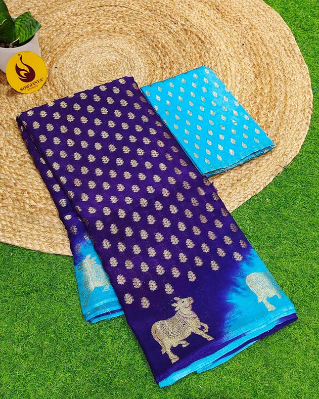 Premium Georgette Shibori Saree's - SSENT1