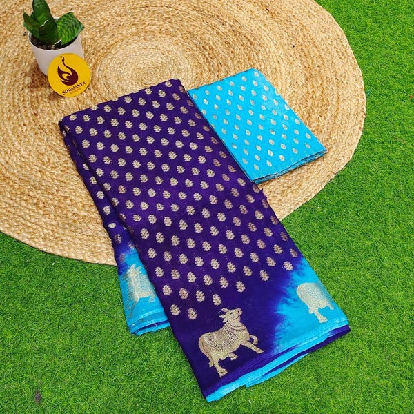 Premium Georgette Shibori Saree's - SSENT1