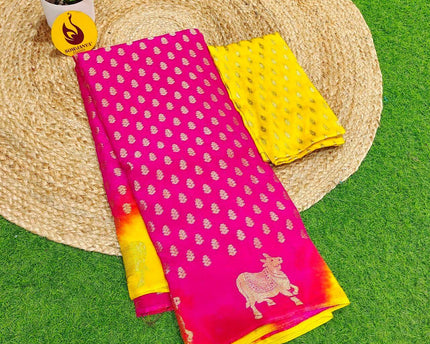 Premium Georgette Shibori Saree's - SSENT2