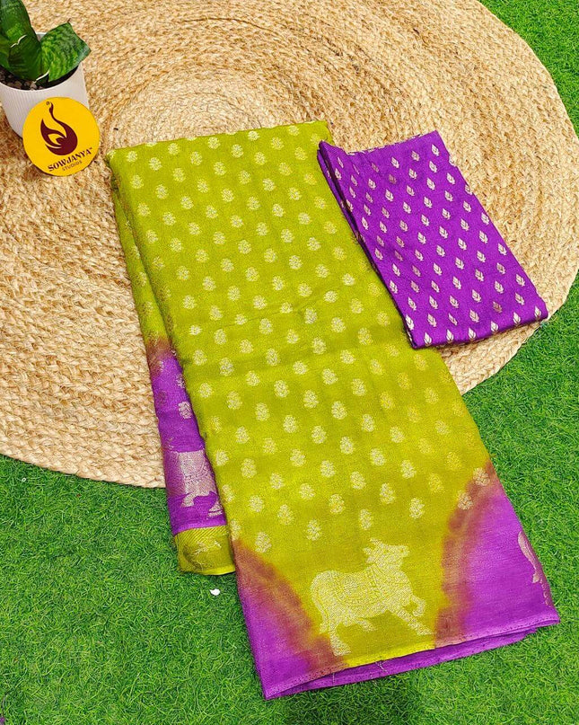 Premium Georgette Shibori Saree's - SSENT3