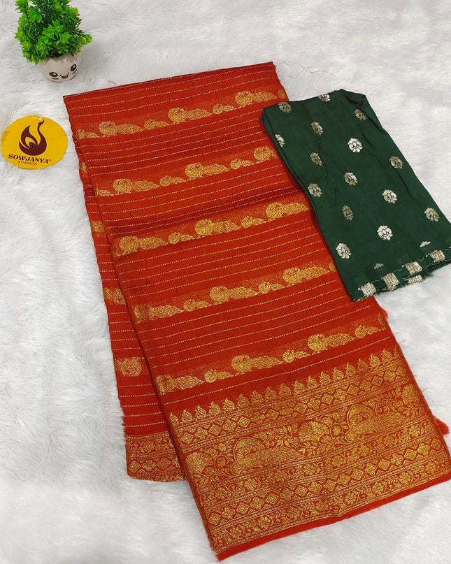 Premium Sattin Crape Saree's - SSSAT5