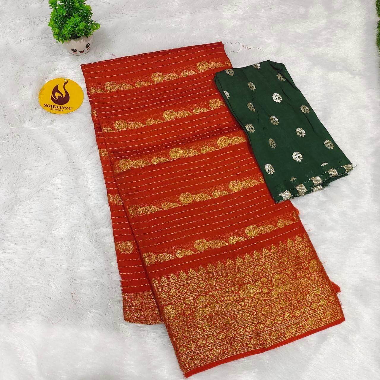 Premium Sattin Crape Saree's - SSSAT5
