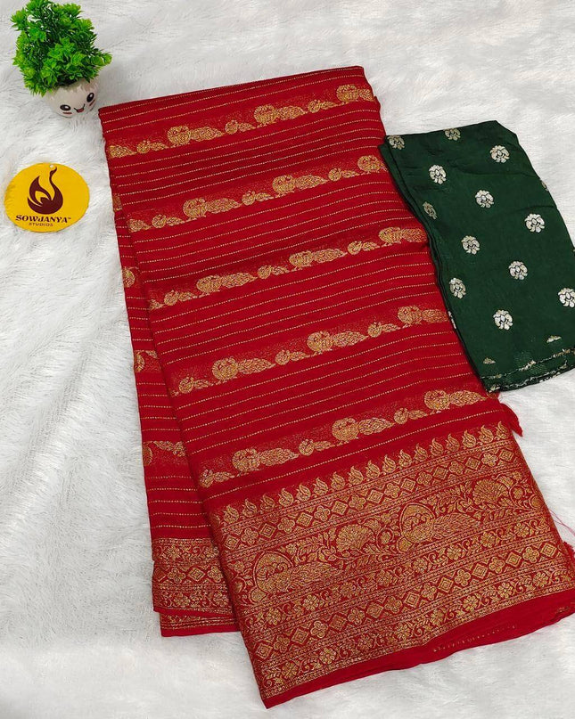 Premium Sattin Crape Saree's - SSSAT1