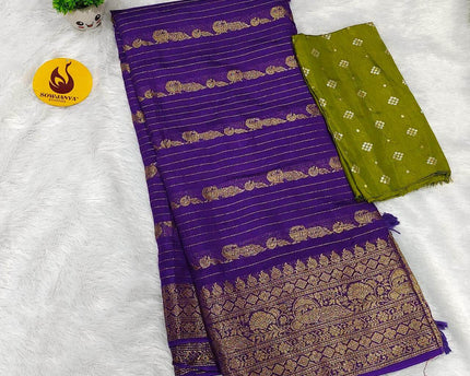 Premium Sattin Crape Saree's - SSSAT3