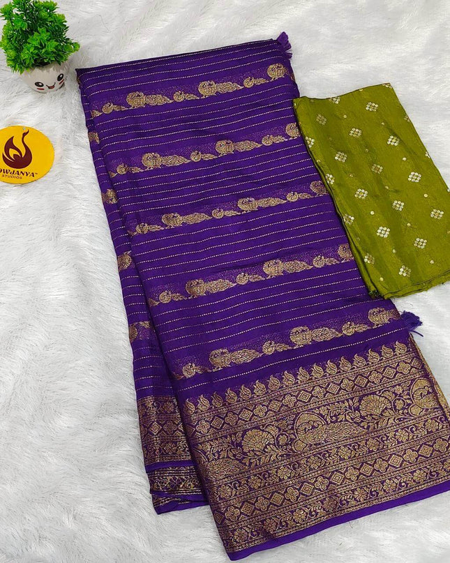Premium Sattin Crape Saree's - SSSAT3