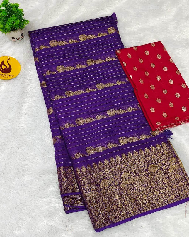 Premium Sattin Crape Saree's - SSSAT4