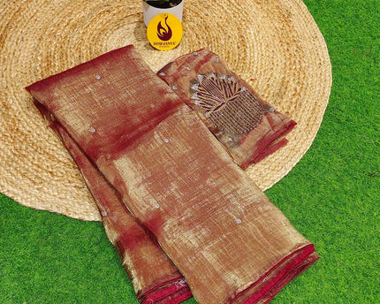 Premium Tissue Organza Saree's - SSTSU1