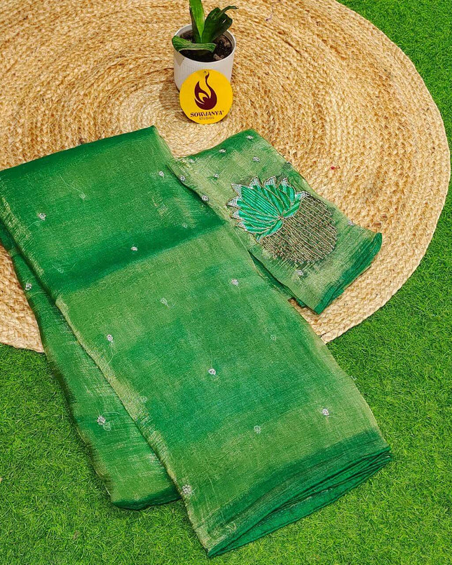 Premium Tissue Organza Saree's - SSTSU4