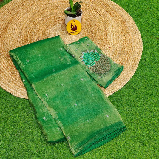 Premium Tissue Organza Saree's - SSTSU4